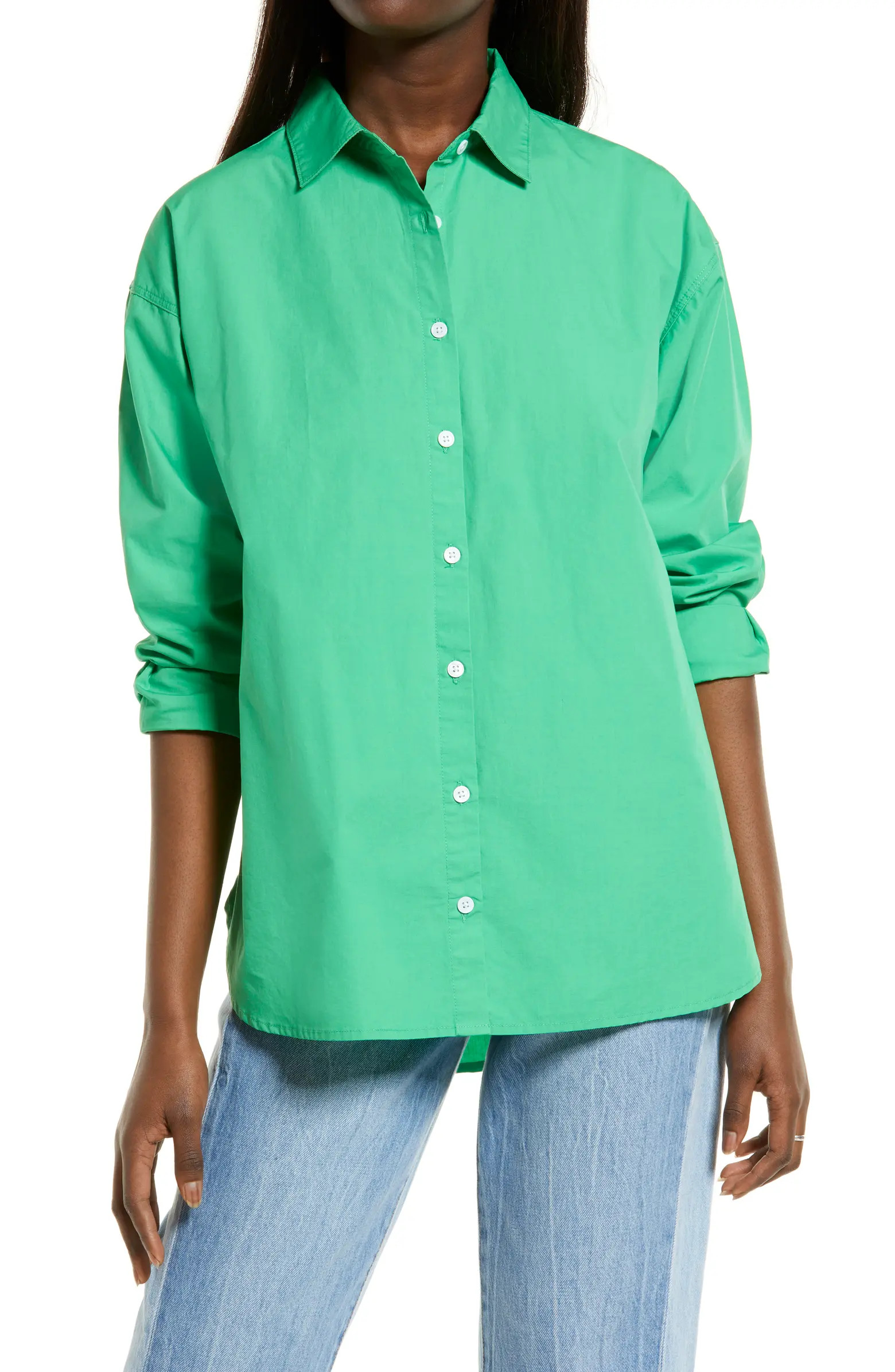 Thread & Supply Oversize Poplin Button-Up Shirt | Nordstrom | Nordstrom