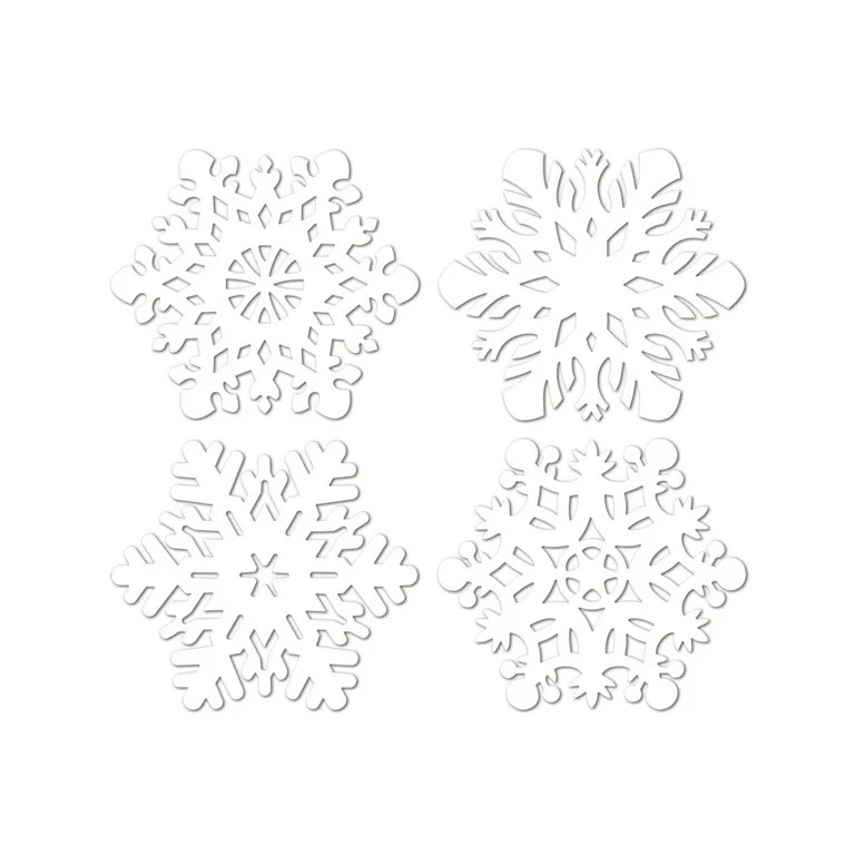 Snowflake Cutouts Christmas Holiday Party Decorations 14-14.5" | Walmart (US)