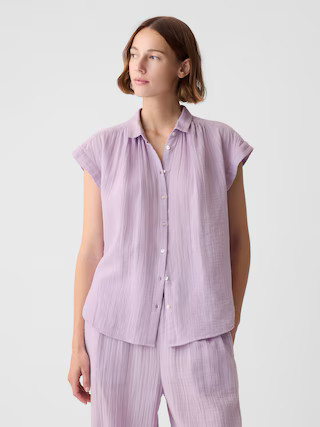 Crinkle Gauze Shirt | Gap (US)