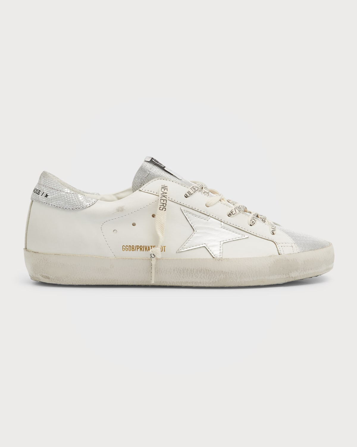 Superstar Metallic Leather Low-Top Sneakers | Neiman Marcus