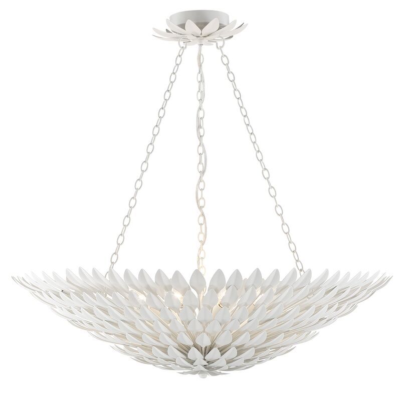 Broche 8-Light Chandelier, Matte White | One Kings Lane