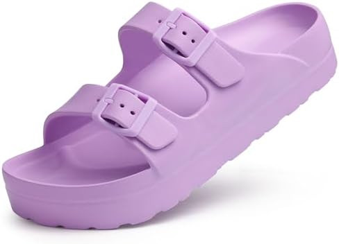 Women's Platform Sandals with Arch Support, Chunky Lightweight Foam Slip on Slides, Comfortable S... | Amazon (US)
