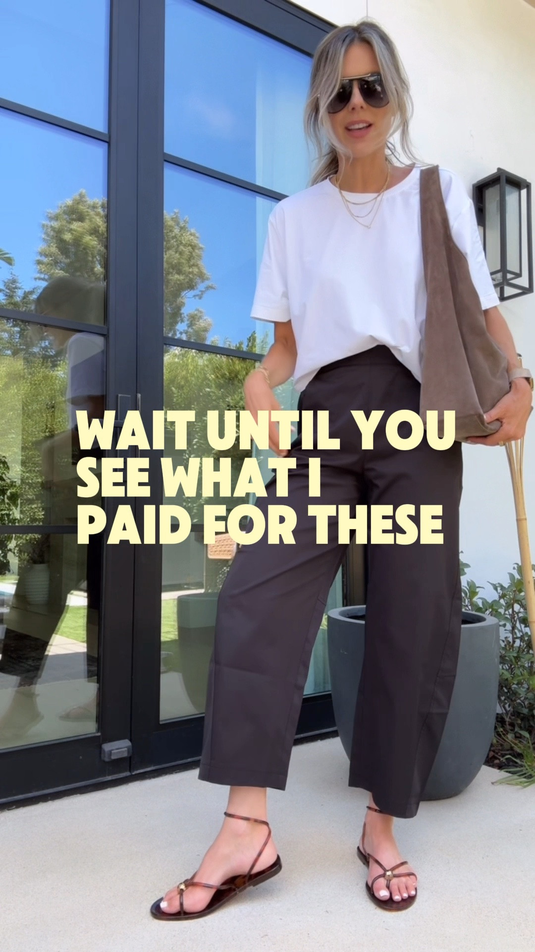 I finally got the dupe version of the Ruti viral pants everyone talking about. And they are on sale for Prime Day! (my slouchy shoulder bag is also on sale for TODAY ONLY and it legit never goes on sale!)￼I love these pants, but this is one key mistake everyone's making when ordering them.