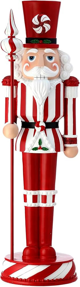 Regency International 13" Resin Peppermint Nutcracker | Amazon (US)