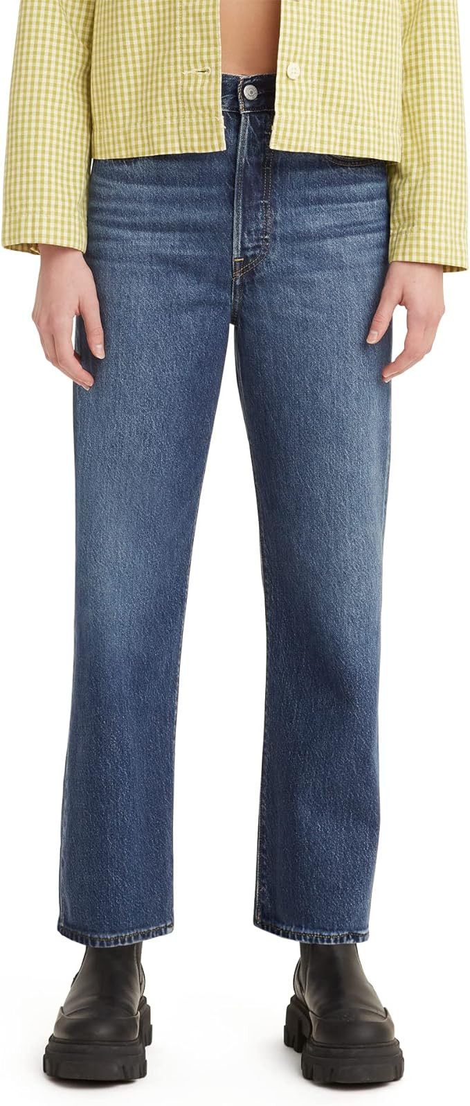 Levi's Womens Premium Ribcage Straight Ankle Jeans | Amazon (US)