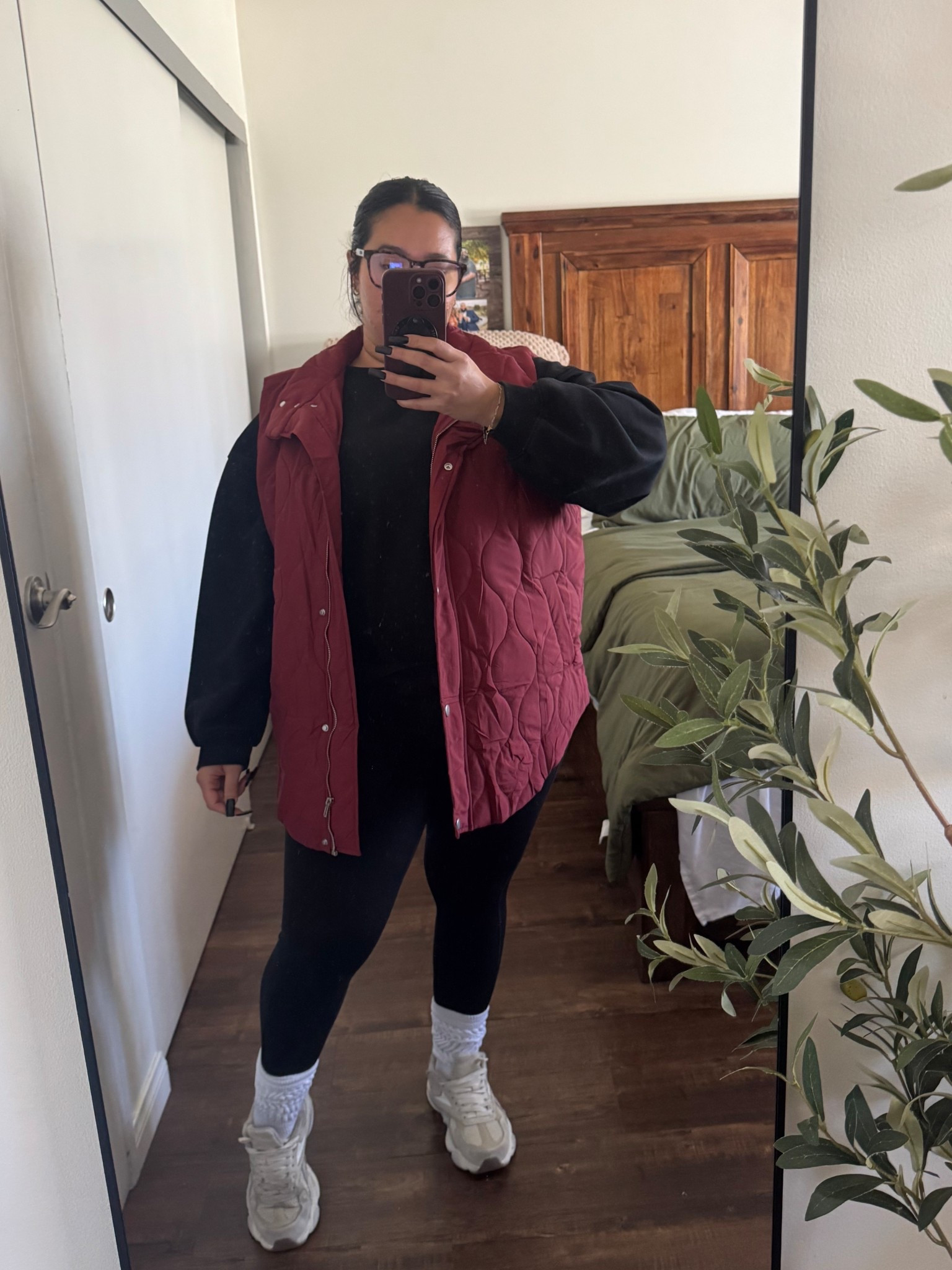 Forever a causal basic girly. Here is today’s outfit. 

Sweatshirt - large / runs big but not too big/ super comfy 
Leggings - medium / tts / squat proof and super comfortable 
Vest -XL/ runs big/ I love an oversized fit 

Winter outfit 
Casual outfit 
Vest
Puffer vest 
Midsize outfit 
Midsize fashion 
Mom outfit idea 
Drop off outfit 
Travel outfit 
Comfy outfit 
Casual style 

#LTKMidsize #LTKootd #LTKTravel