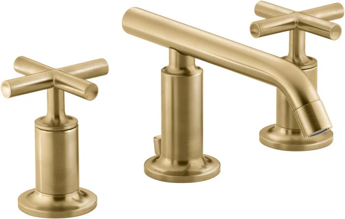 Kohler Purist Widespread Bathroom Sink Faucet with Low Cross Handles and Low Spout | Wayfair | Wayfair North America