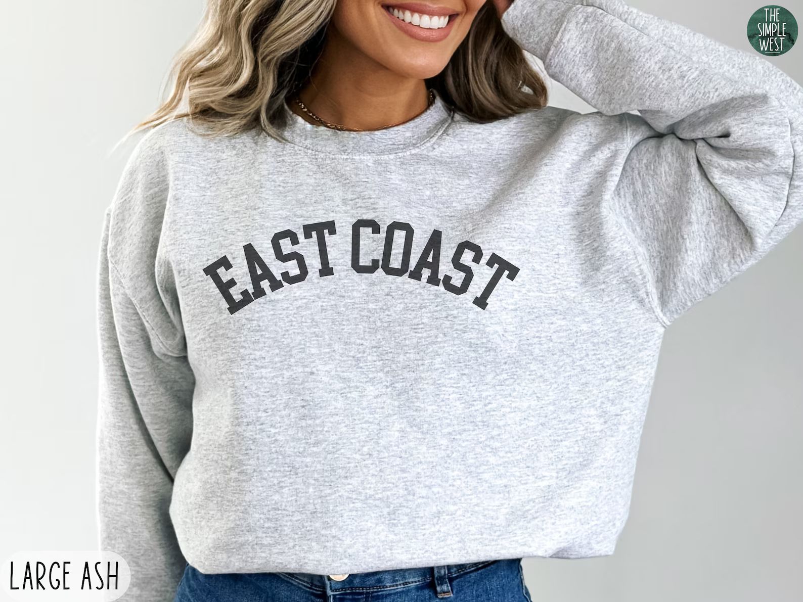 East Coast Sweatshirt, East Coast Crewneck, East Coast Travel Gift, East Coast Souvenir, East Coa... | Etsy (US)