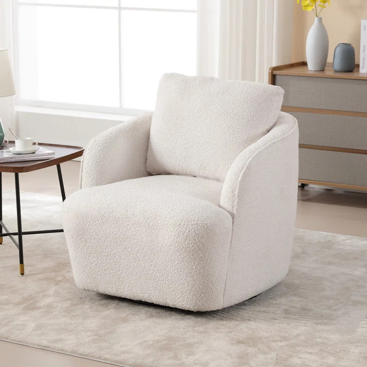 Dalbert 30.3'' Wide Swivel Barrel Chair | Wayfair North America