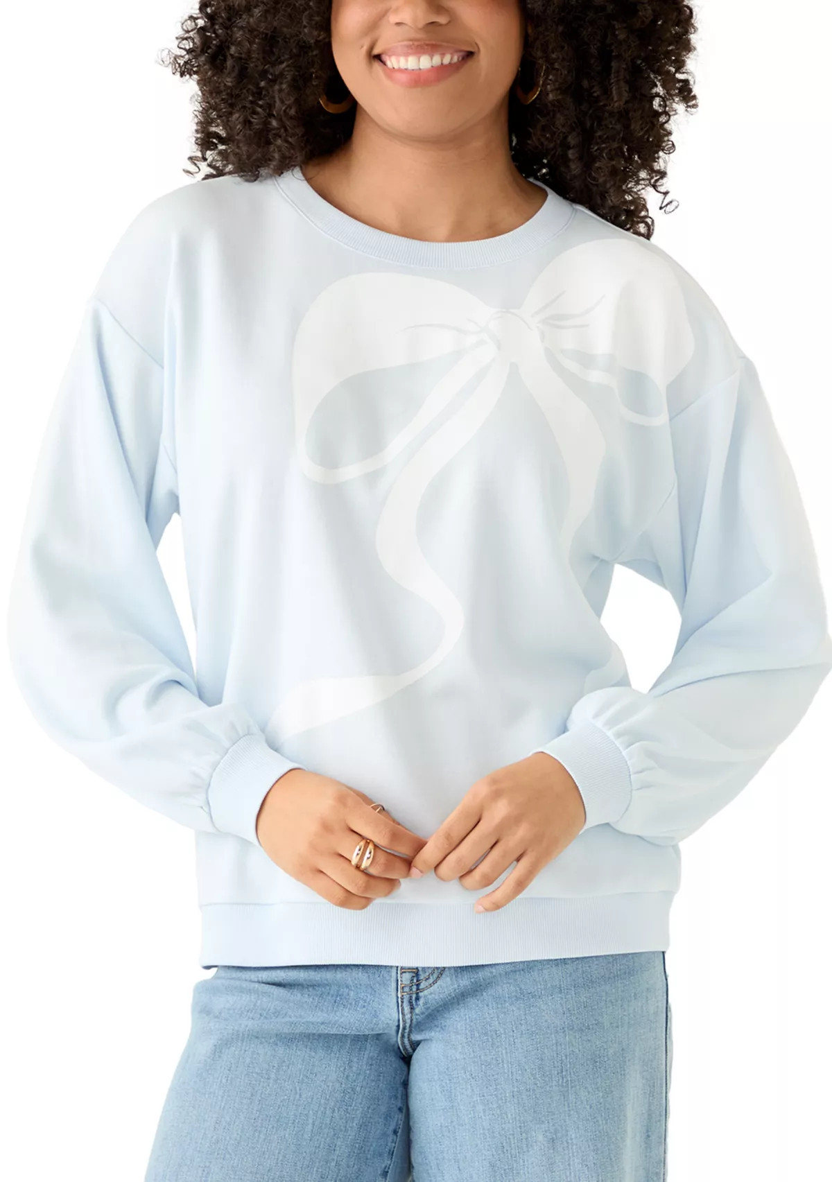 Women's Long Sleeve Graphic Sweeper Sweatshirt | Belk