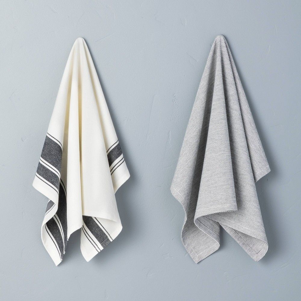 2pk Kitchen Towel Set Faded Blue - Hearth & Hand with Magnolia | Target