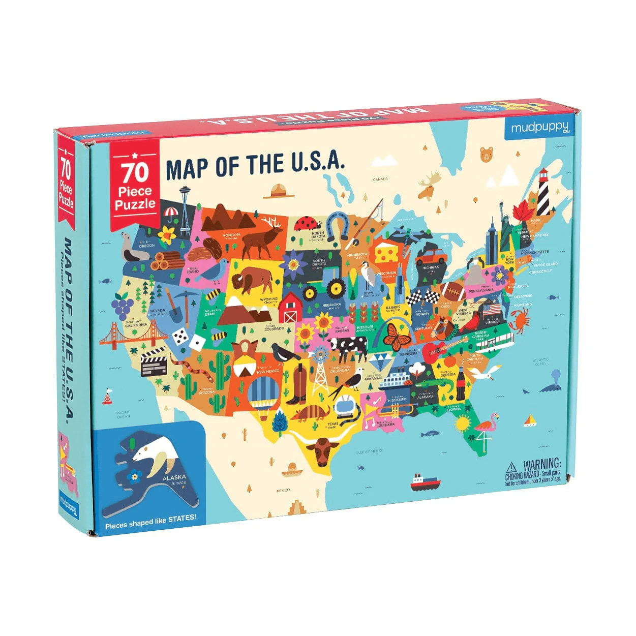 Map Of The U.S.A. Geography Puzzle | Galison