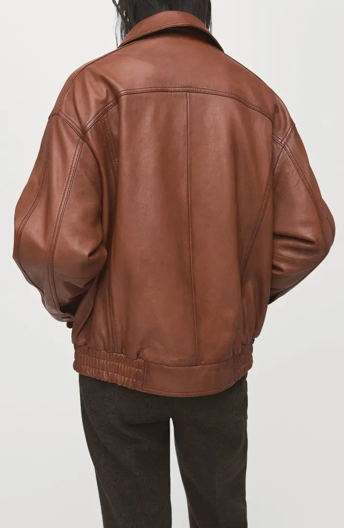London Oversize Leather Jacket | Nordstrom