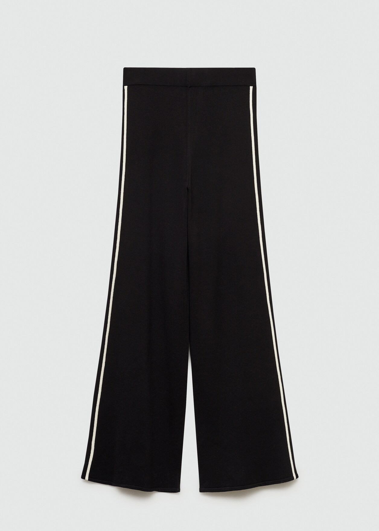 Knitted trousers with contrasting stripes | MANGO (UK)