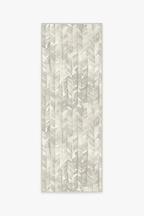 Watercolor Herringbone Cream Rug | Ruggable