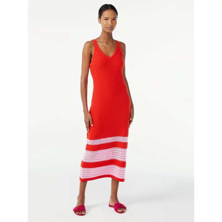 Scoop Women's Crochet Shift Dress | Walmart (US)