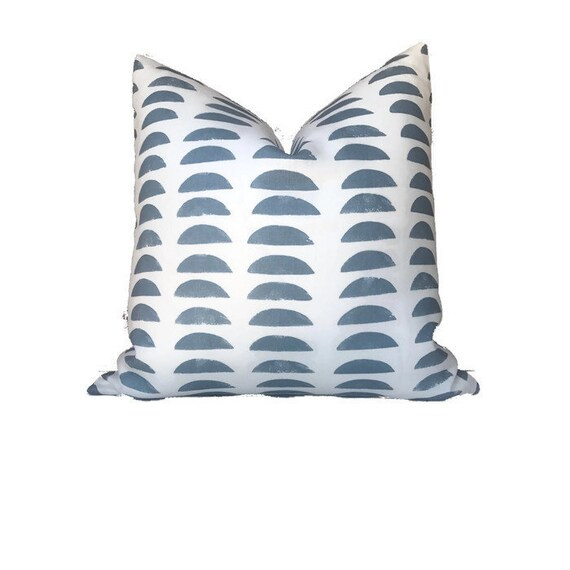 The Hills Pillow Cover in Slate Blue, Decorative Throw Pillow, Blue Pillow | Etsy (US)