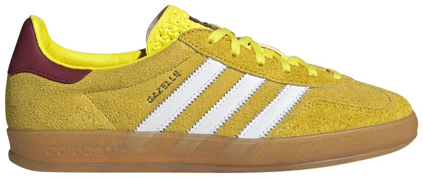 Wmns Gazelle Indoor 'Bright Yellow Burgundy' | GOAT