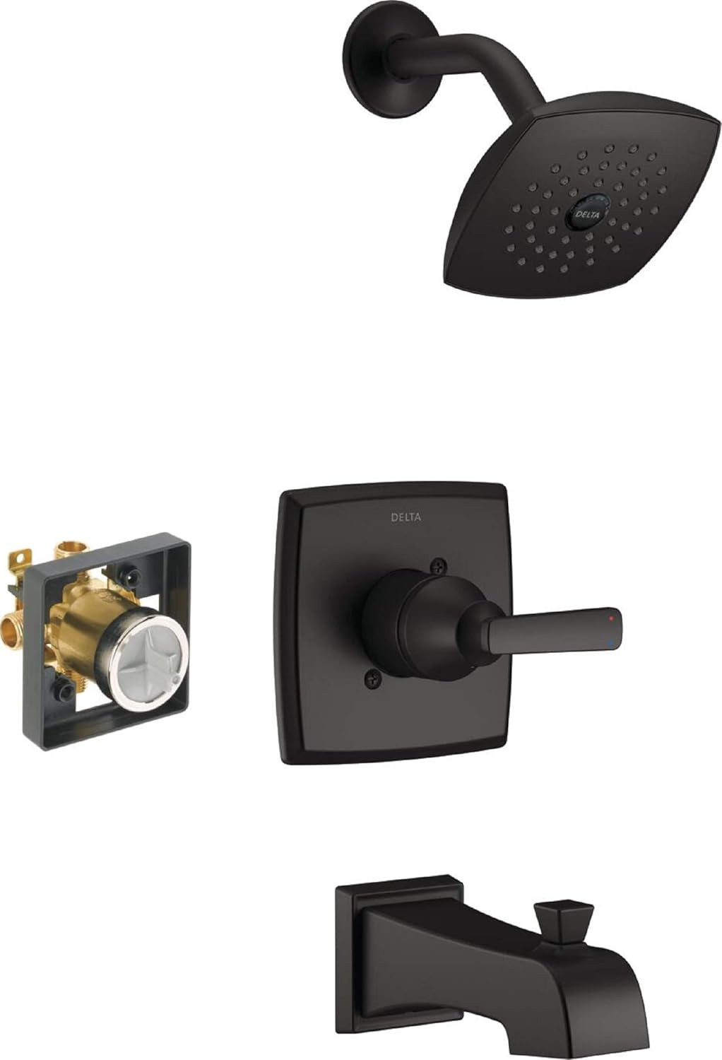DELTA Faucet Ashlyn 14 Series Single-Handle Tub and Shower Trim Kit, Shower Faucet with Single-Sp... | Amazon (US)