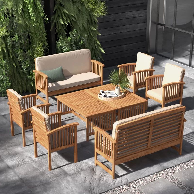 Amorae 8 - Person Outdoor Seating Group with Cushions | Wayfair North America