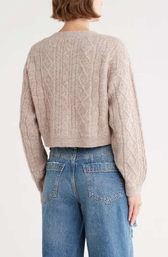 Cable Crop Cardigan | Nordstrom Rack