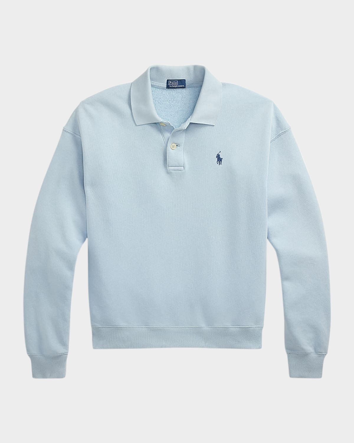 Lightweight Fleece Long-Sleeve Polo | Neiman Marcus