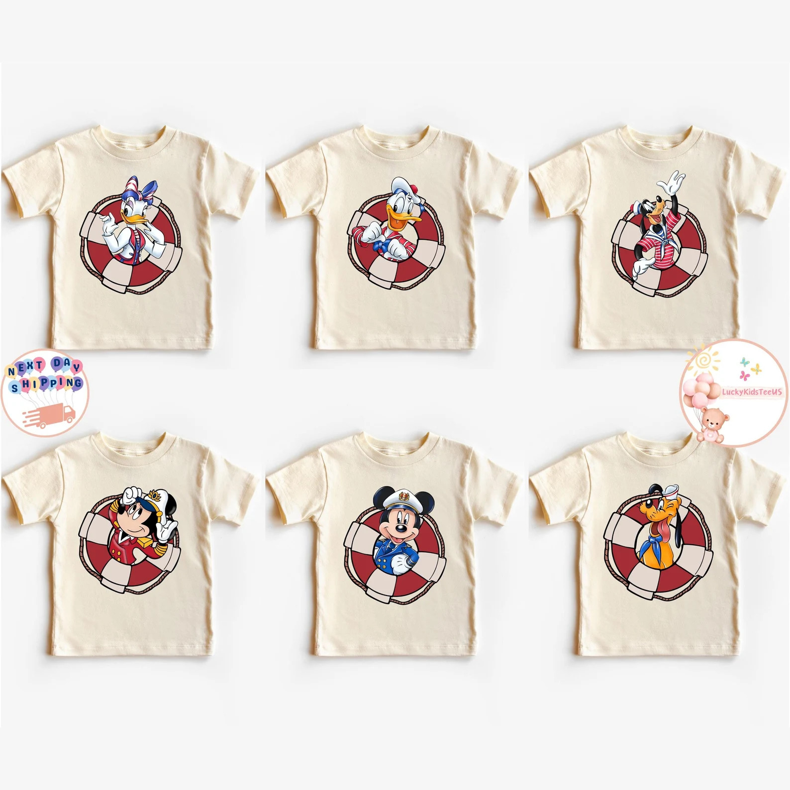 Mickey and Friends Kids T-shirt, Disney Cruise Baby Onesie®, Disney Family Cruise Tee, Cruise Gr... | Etsy (US)