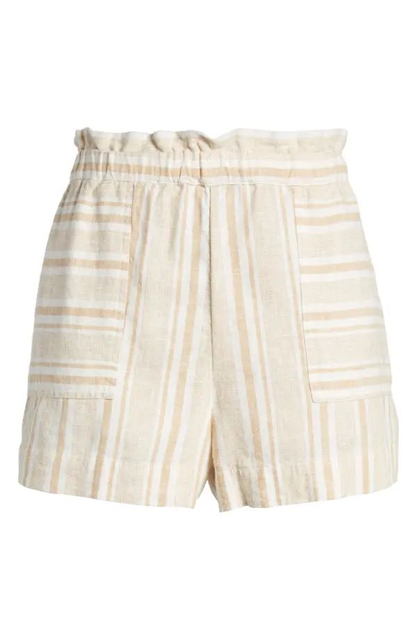 Stripe Linen Blend Shorts | Nordstrom