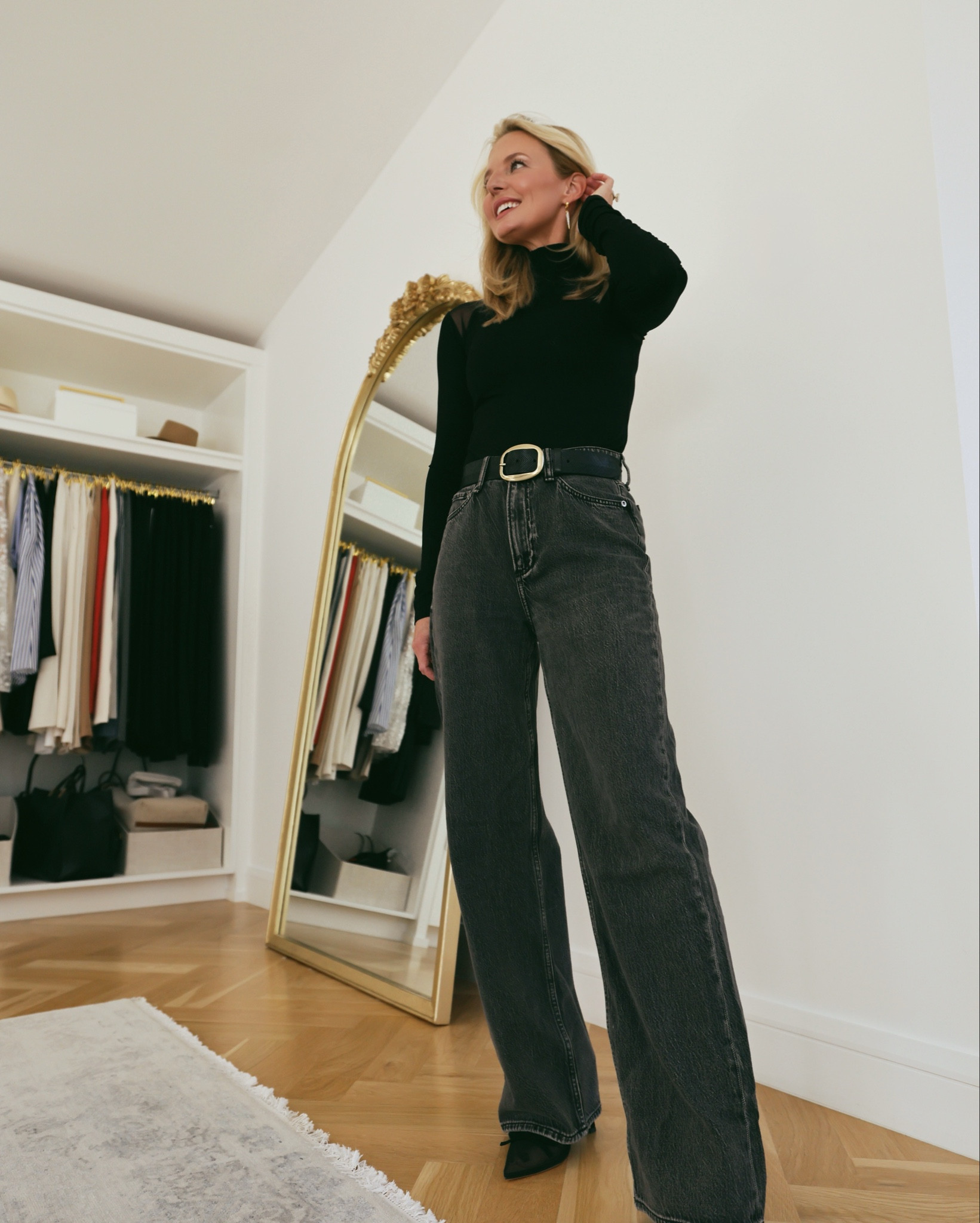 One of my favorite jeans ever is this pair of loose fitting wide-leg jeans by Rag & Bone. The fit is modern and cool, and it’s a 31.5” inseam which is perfect for me at 5’4”. 

#LTKOver40 #LTKSeasonal
