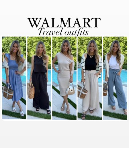 I found some amazing outfits on @walmart’s website! These affordable pieces are perfect for your summer travel because they are lightweight, easy to pack, versatile (dress them up or down)…and not to mention so chic and high-end looking! Wearing size XS in the blue and ivory dresses & Small in the sets, pants, tanks, and sweater. #walmartpartner @walmart #walmartfashion 


#LTKSeasonal #LTKover40 #LTKfindsunder50