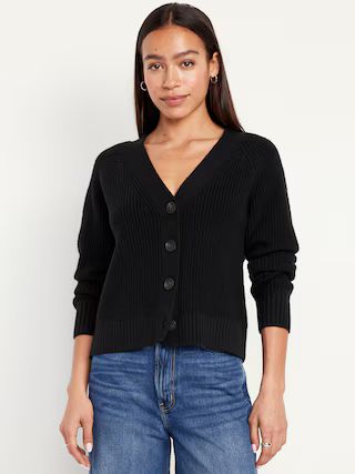 Shaker-Stitch Cardigan | Old Navy (US)