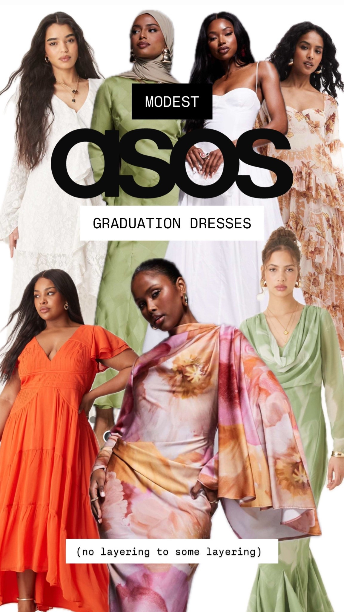 ASOS MODEST GRADUATION DRESSES 💛