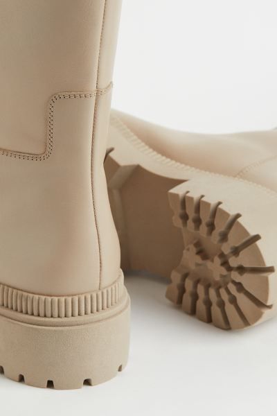Leather boots | H&M (UK, MY, IN, SG, PH, TW, HK)