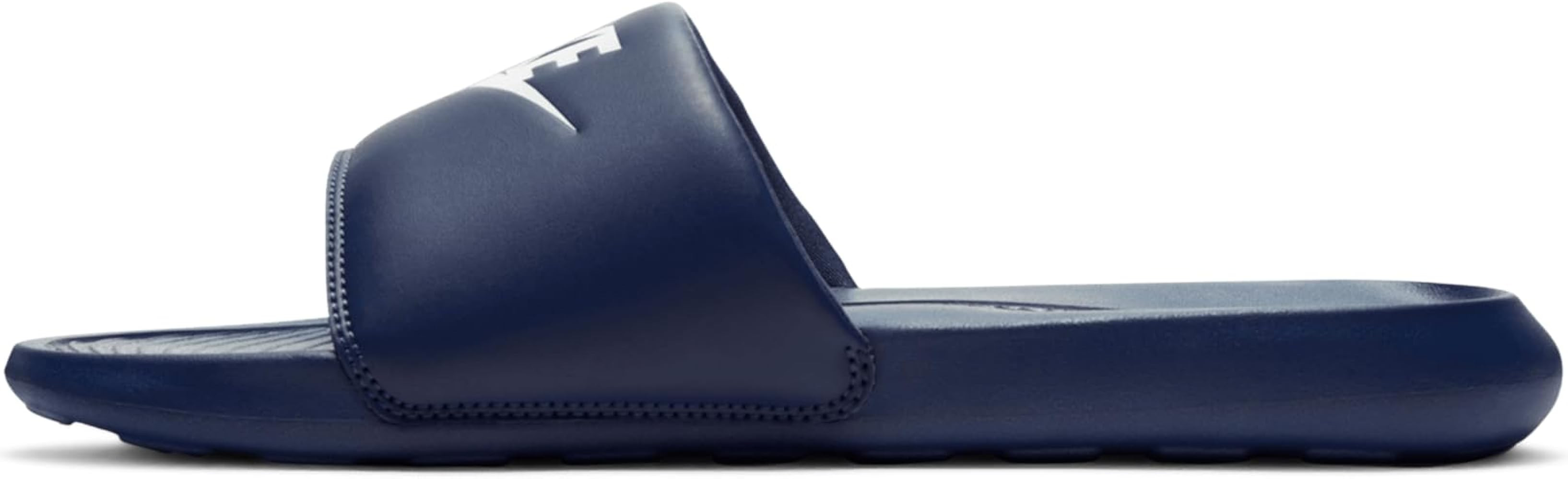 Amazon.com | Nike Men's Victori One Slides, Midnight Navy/White-Midnight Navy, 11 | Sport Sandals... | Amazon (US)