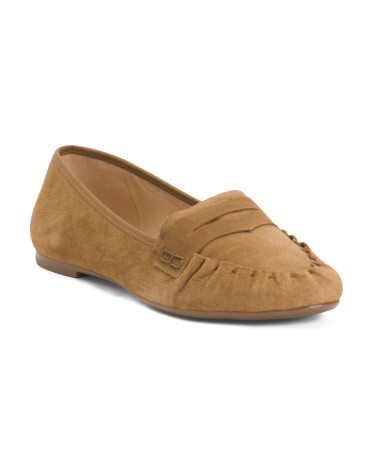 Suede Sage Penny Loafers | TJ Maxx
