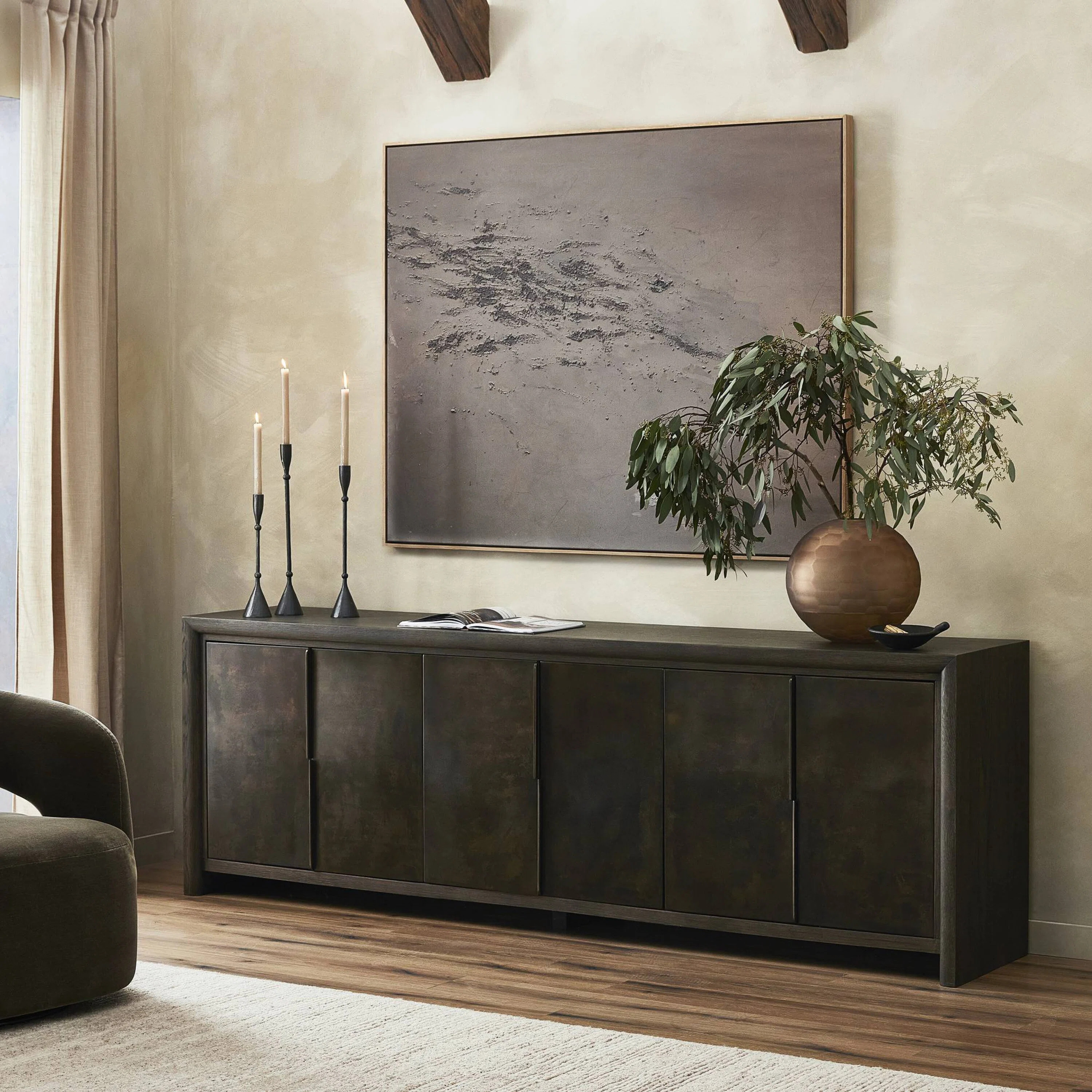 AllModern Tomlin 6 Door Sideboard-Espresso Oak & Reviews | Wayfair | Wayfair North America