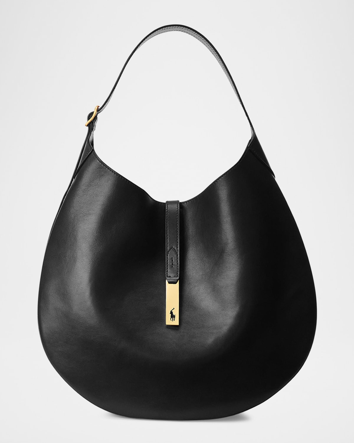 Polo ID Large Calfskin Shoulder Bag | Neiman Marcus