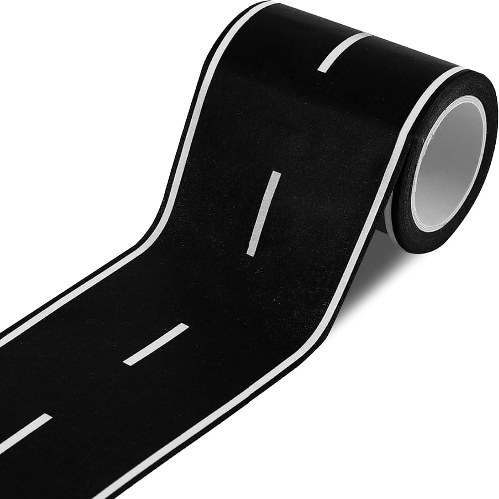 Black Roadway Tape - 2.4 Inch Wide x 33 FT Long, Kids' Educational Play Tape | Amazon (US)