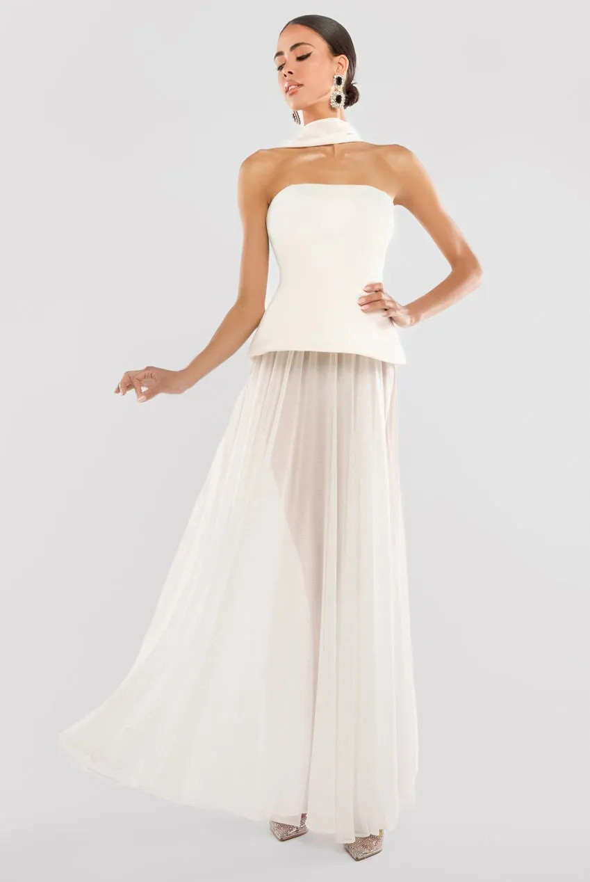 Tops | Scuba Boobtube Peplum Hem Corset | Goddiva | Debenhams UK