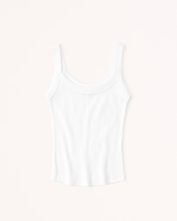 Essential Rib Tuckable 90s Tank | Abercrombie & Fitch (US)