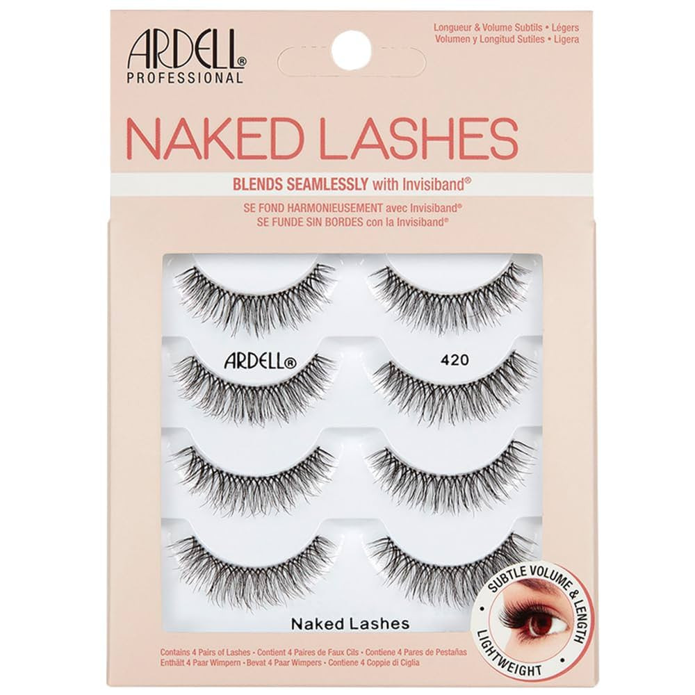 Ardell Naked Lashes 420 Multipack, Lightweight Natural Look, Invisiband for Comfort, Perfect for ... | Amazon (US)