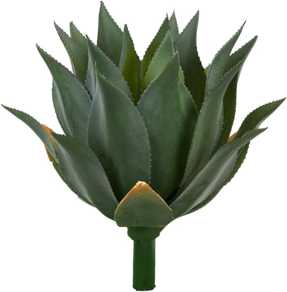 Artificial Spiked Agave Plant 20” Tall, Unpotted Tropical Succulent Floor Plants Outdoor Indoor... | Amazon (US)