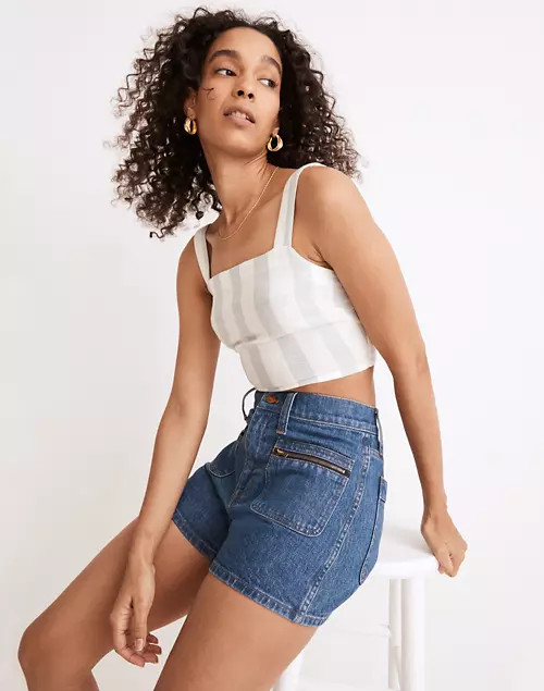 Denim Zip-Pocket Shorts | Madewell
