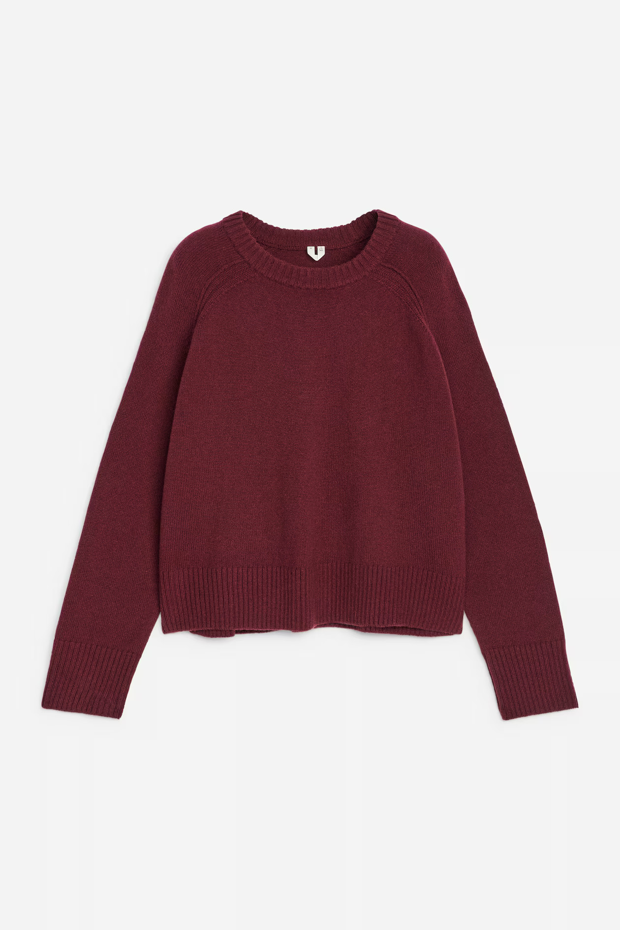 Wool Jumper - Crew-neck - Long sleeve - Dark Red - Ladies | H&M GB | H&M (UK, MY, IN, SG, PH, TW, HK)