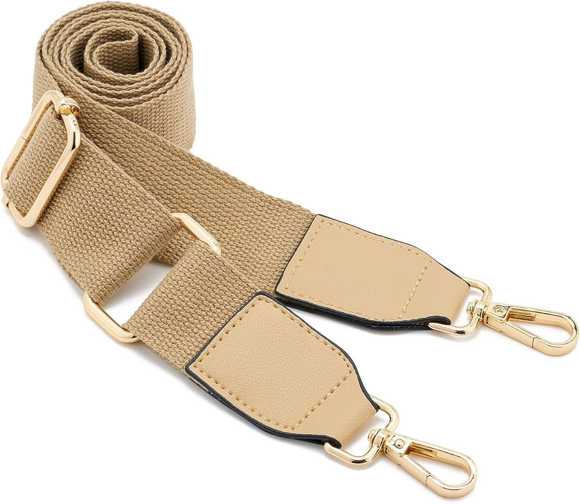 Wide Shoulder Purse Strap Replacement Adjustable Belt Canvas Bag Crossbody Handbag | Amazon (US)
