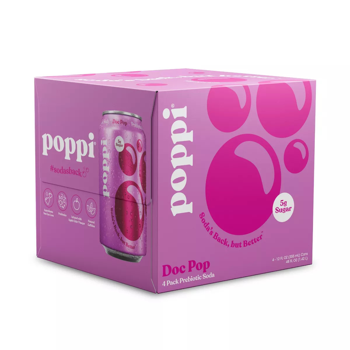 Poppi Dr POP Prebiotic Beverage - 4pk/12 fl oz Cans | Target