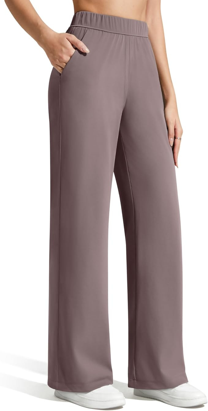 G4Free ShiftReady Women's Yoga Dress Pants with Pockets Wide Leg Work Pants Dressy Casual Trouser... | Amazon (US)