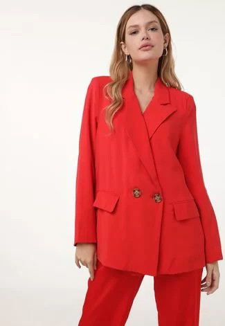 Blazer Hering Ombreiras Vermelho | Dafiti (BR)