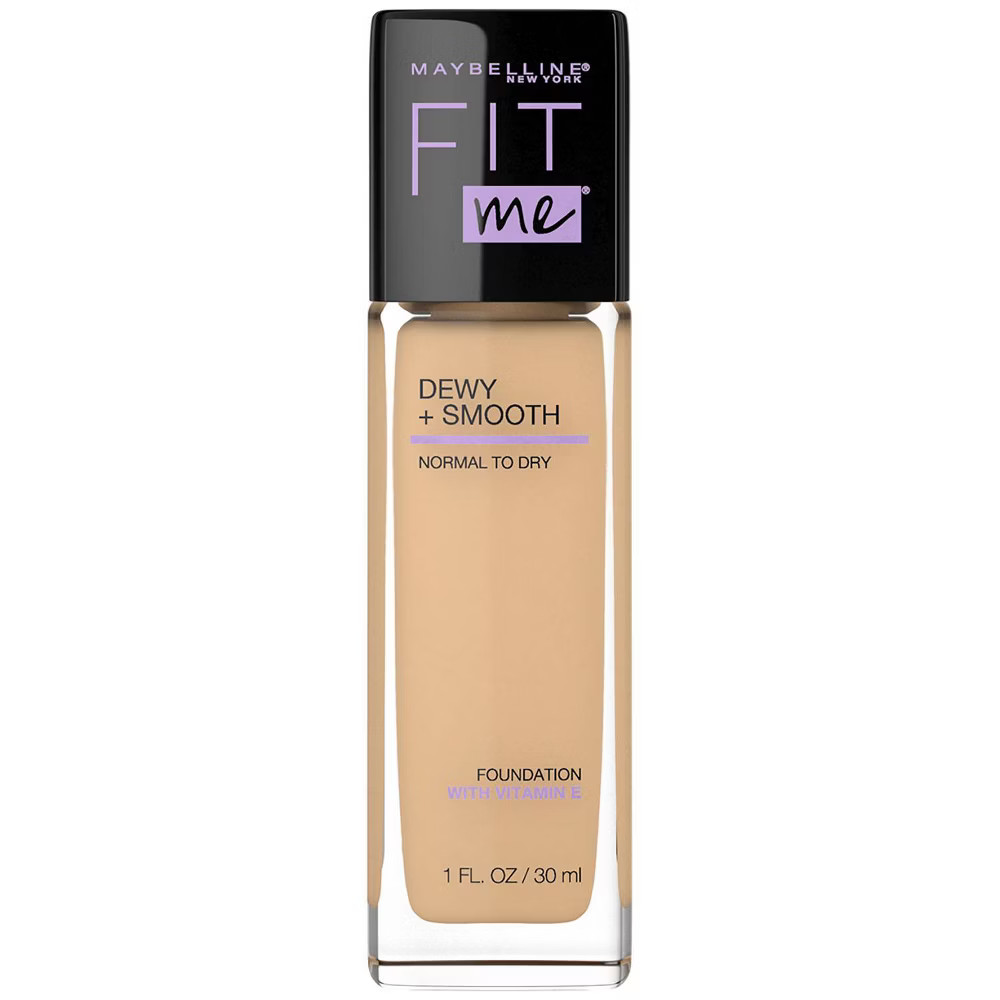 Maybelline Fit Me Dewy + Smooth Foundation SPF 18 - 128 Warm Nude - 1 fl oz | Target