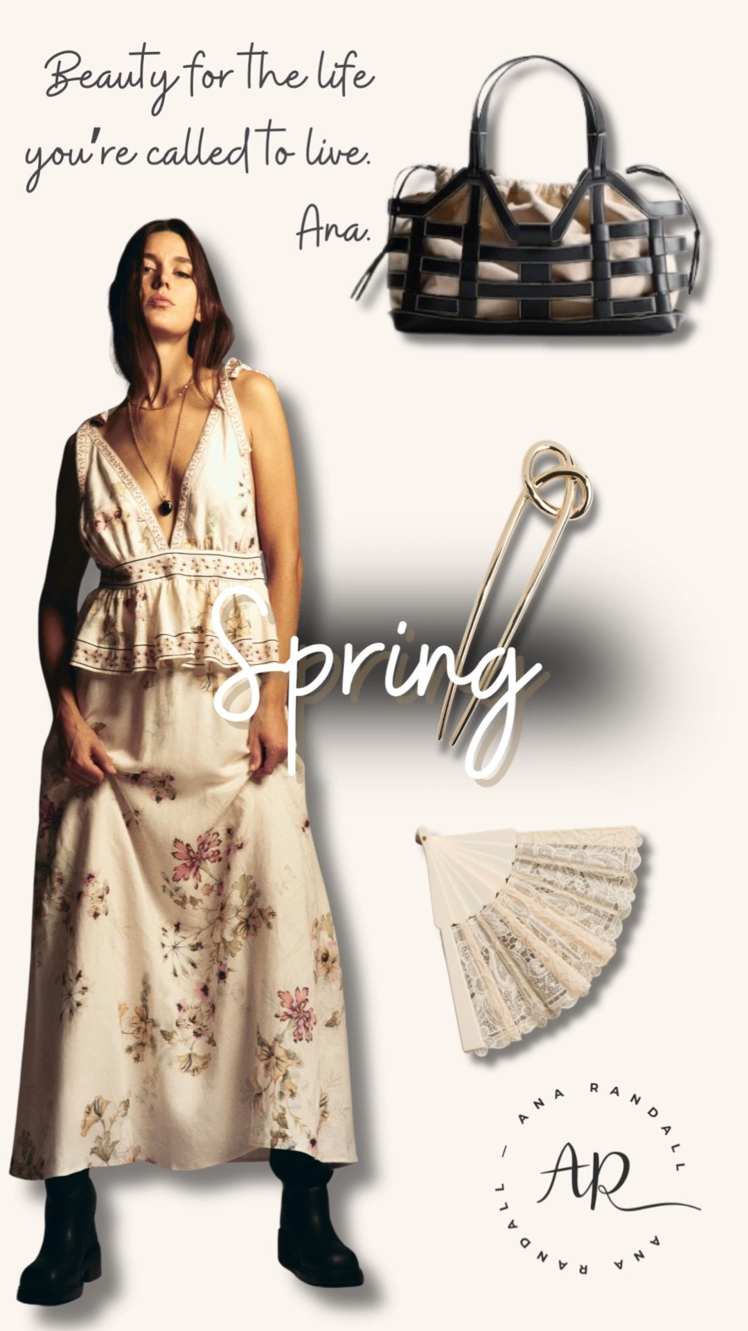 Soft spring pieces I’m loving 🤍

There’s something so special about pieces that feel feminine and timeless without trying too hard. As a mom, I love having outfits like this that feel effortless but still a little elevated for everyday moments.

Pieces in this collage:
• floral midi dress
• embroidered sleeveless dress
• structured top handle bag
• gold hair pin
• lace hand fan
• ankle boots

Everything is linked on my LTK for you 🤍

XOXO,
Ana Randall 💗

#LTKSeasonal #LTKootd #LTKmomlife